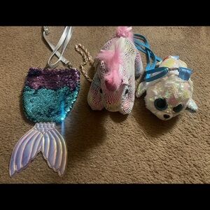 3 girls purses - Olly & Me - Justice - Ty Icy Seal